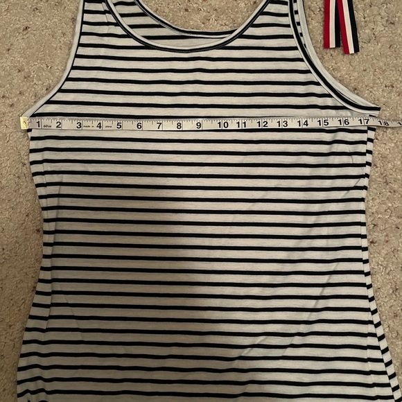 Nwt Women’s Striped Print Sleeveless Maxi Dress With Slit - Picture 9 of 11